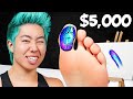 Best Toe Painting Wins $5,000 Challenge! | ZHC Crafts