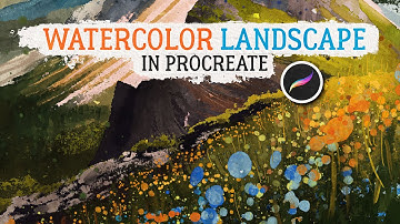How to Paint a Watercolor Landscape in Procreate