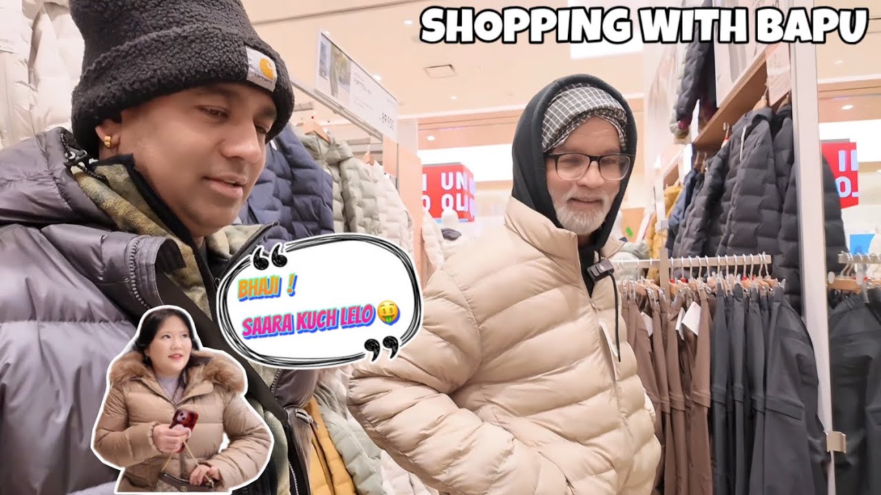 Shopping Before Dad Goes Back to India