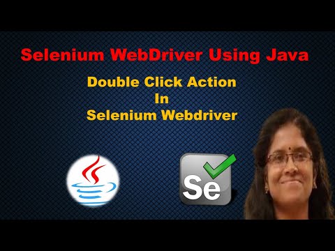 How to Perform Double Click Operation in Selenium Webdriver | Learn Selenium Webdriver Using Java