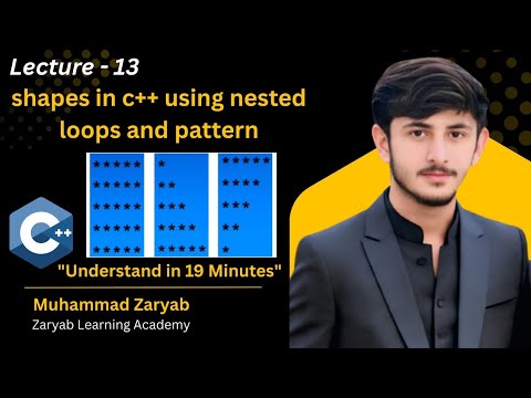 Shapes in C++ Using Nested Loops and Pattern | Drawing Shapes in C++ ...