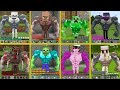 Minecraft ALL MOBS HAVE BECOME PUMPED UP HOW TO PLAY ENDERMAN CREEPER GOLEM BATTLE Monster School