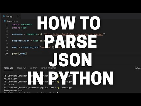 تصویری: پایتون چگونه JSON را مدیریت می کند؟