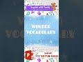 ЖИВОЙ СЛОВАРЬ. Зимняя лексика, часть 2. Английский для детей | English for kids: winter vocab