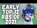 Way-To-Early Top 12 RB Rankings - 2021 Fantasy Football