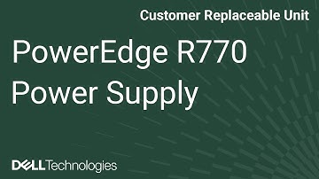 How to replace a power supply on a PowerEdge R770