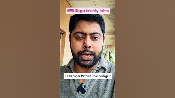Will the exam paper pattern change? RTMNU Nagpur University