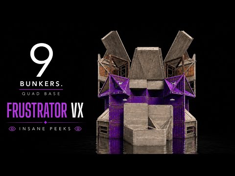 FRUSTRATOR VX| Double Bunker Floor-stacked *Quad* Rust Base Design