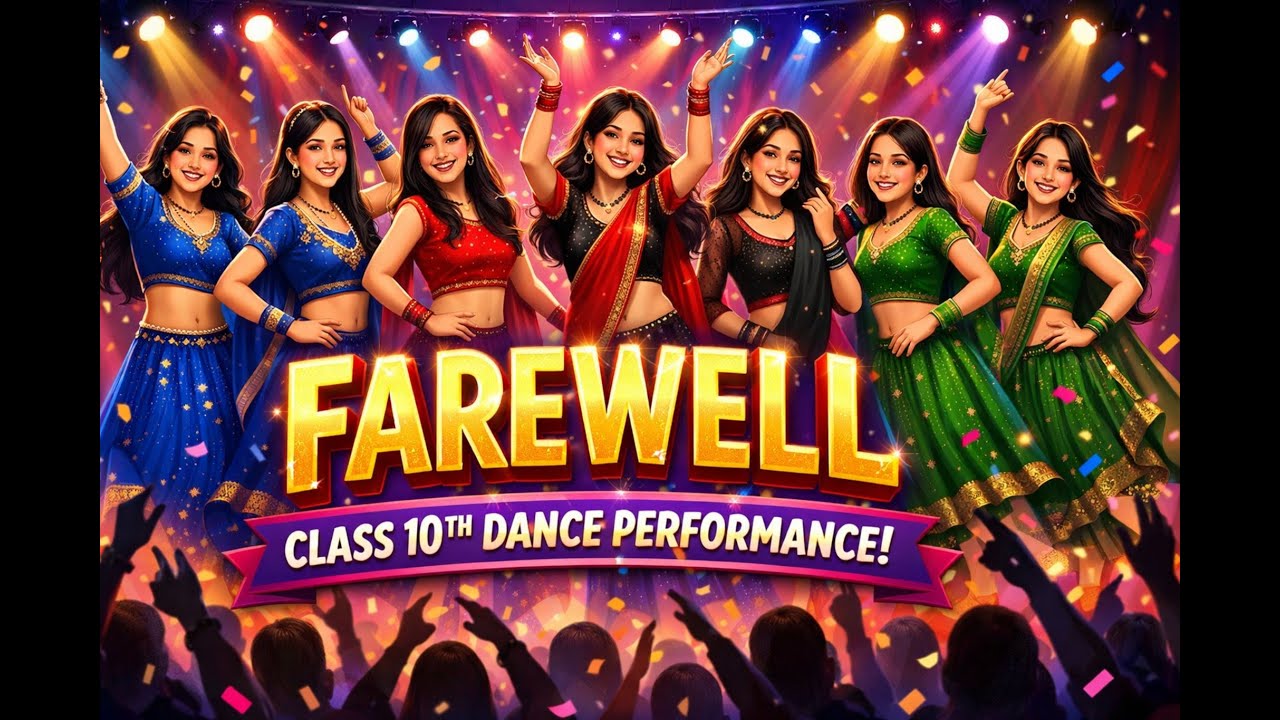 CLASS 10TH GIRLS DANCE PERFORMANCE ON FAREWELL 2025 - 26 OF CLASS 10TH 