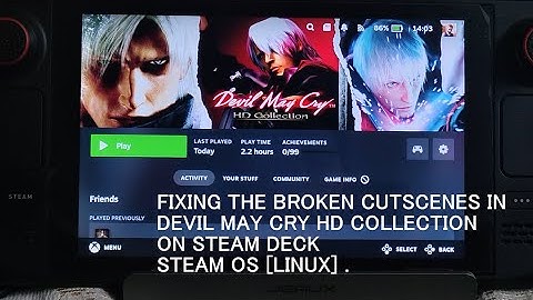 2025 Fixing Devil May Cry HD Collection Cutscenes on Steam OS [Linux] | DMC 1 , 2 & 3 Steam Deck