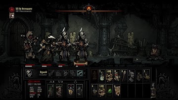 Darkest Dungeon Medium Veteran Ruins Kill the Necromancer Boss Expedition