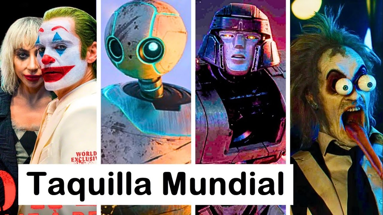 Joker 2 fracasa al nivel de Morbius en Taquilla, Robot Salvaje cruza 100M, Beetlejuice 2 los 400M.