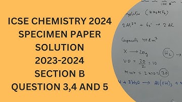 icse chemistry specimen paper solved, 2024, icse chemistry specimen paper, 2023-2024
