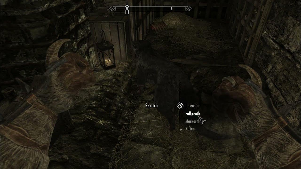 How to get Skeever Cage key to free Skritch the skeever Skyrim YouTube