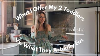 What I Offer my 2 Toddlers Vs. What They Actually Eat
