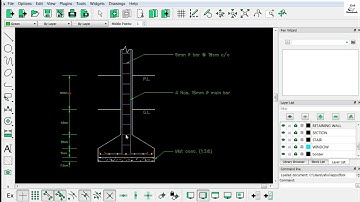 Column Reinforcement Details in Librecad || How to draw foundation plan in LibreCAD || part - 02 🔥🔥