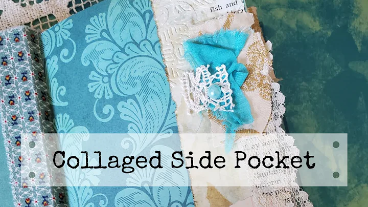 Collaged Side Pocket for a Junk Journal