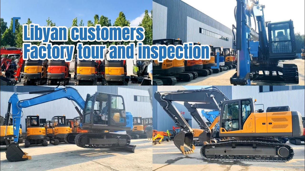 Snwf Libyan Customer Visit and Inspect SECSUN Excavator Factory - YouTube