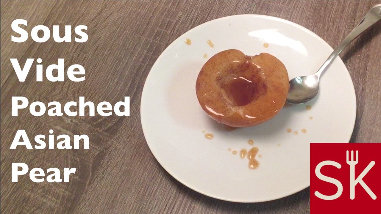 Sous Vide Poached Asian Pear | StudioKitchen