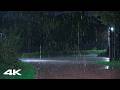 Goodbye Stress to Sleep Instantly with Heavy Rain at Night, Rain Sounds for Sleeping & Relaxation