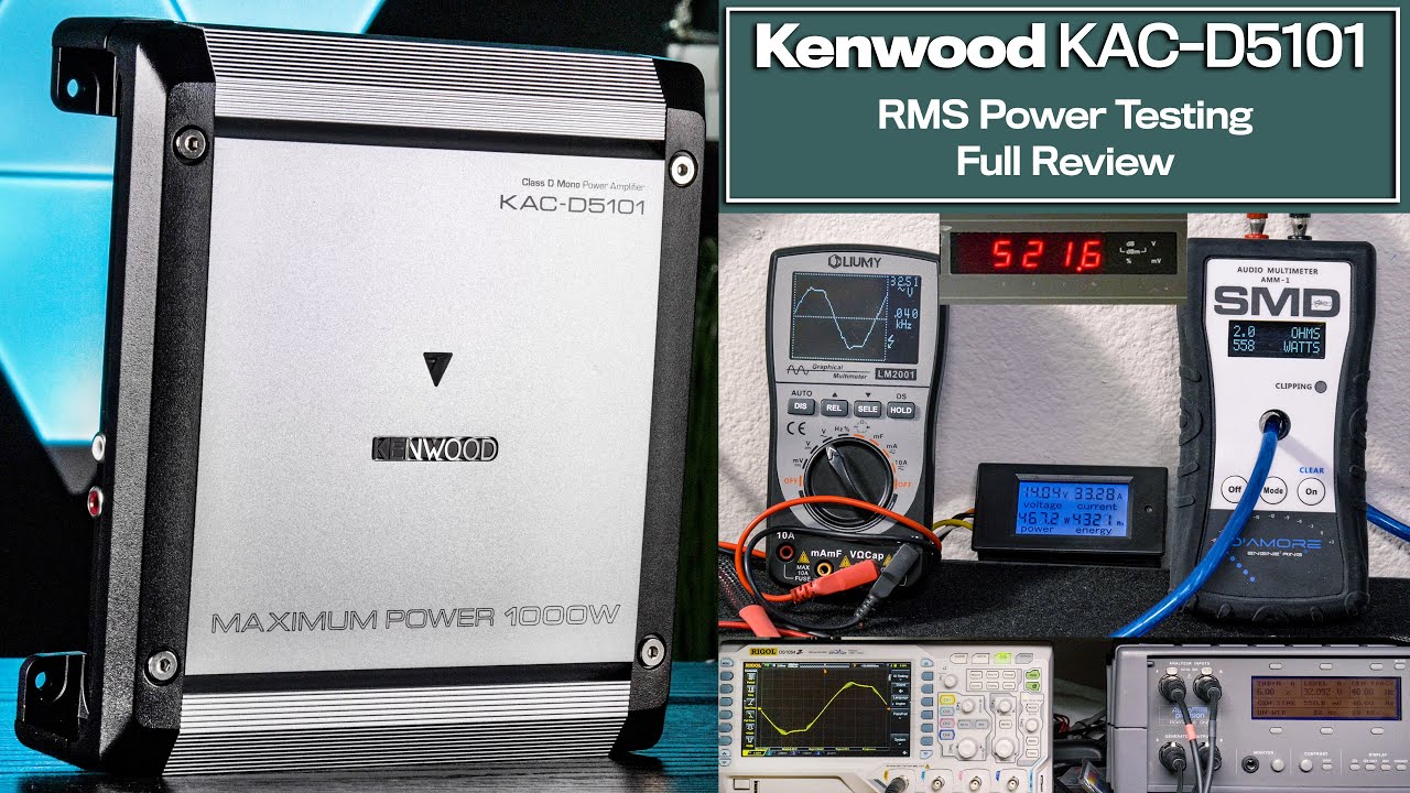 Amplificatore Auto Kenwood KAC-D5101 - 1000W Max Monoblocco Classe D Per Subwoofer - Foto 2