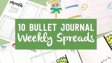 10 Bullet Journal Weekly Spread Ideas - Weekly Setup | Stationery Island