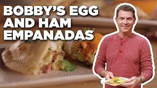 Bobby Flay's Egg and Ham Empanadas | Brunch @ Bobby's | Food Network screenshot 5
