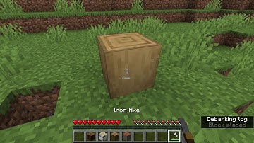 How to craft stripped oak logs | Minecraft