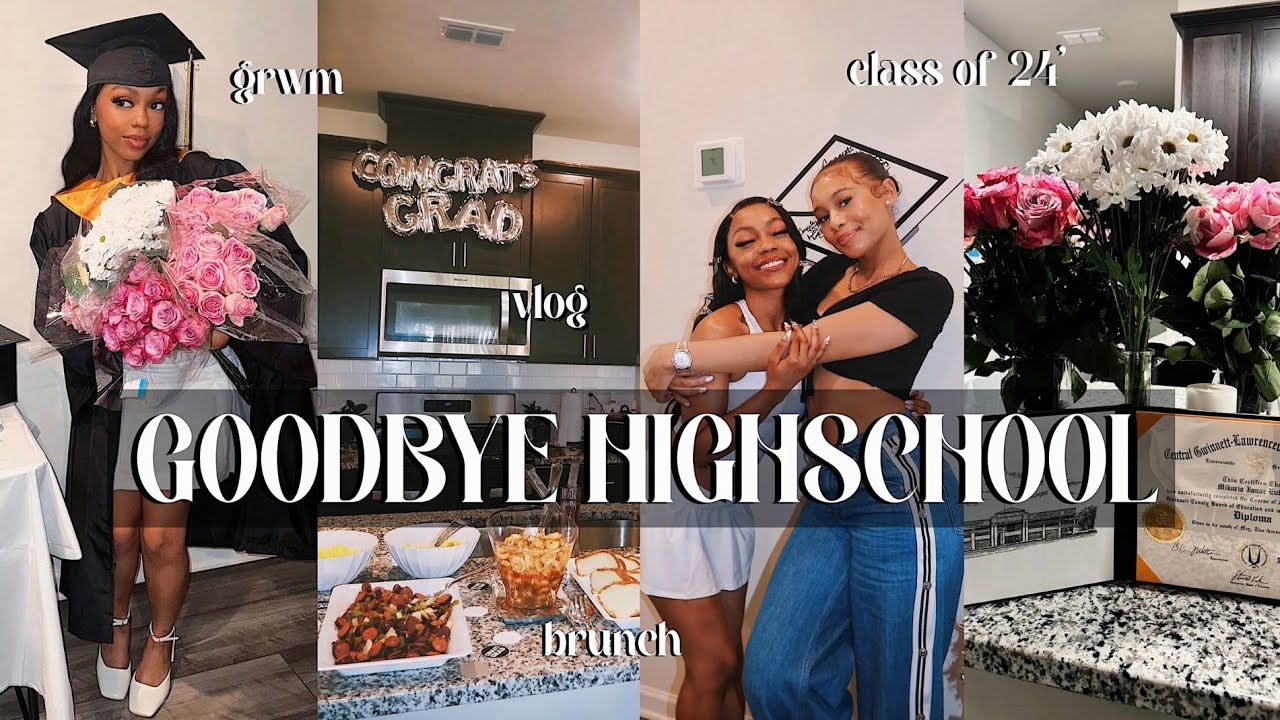 I FINALLY GRADUATED HIGHSCHOOL! | prepare, brunch party, grad vlog ...
