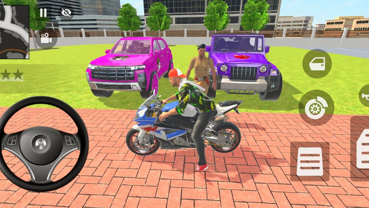 😱Modified Car Game: Franklin Order🥳In Indian Thar 🤩And Create Car🚗drives A Police SUV Game🎮
