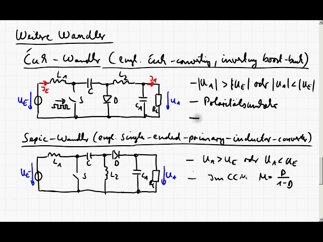 LE4_1c DC/DC Wandler - Weitere nichtisolierte Grundschaltungen 