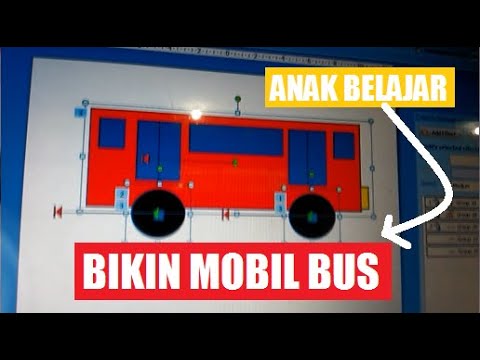 Belajar Menggambar dan Membuat Animasi  Mobil  Bus Bukan 