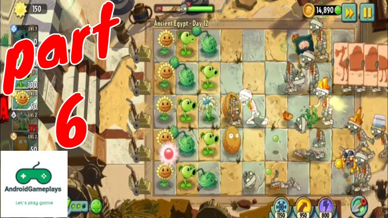 Plants vs zombies 2 Gameplay walkthrough part6 (Android and ios) - YouTube