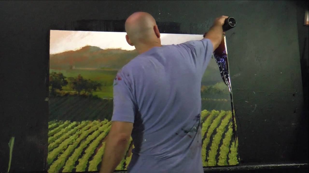 Wine Vineyards of the World being Stained by Thomas Andrew