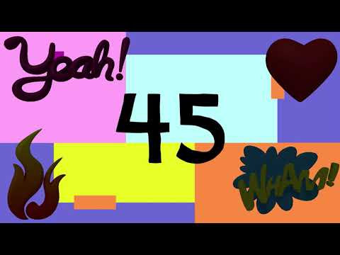 50 Seconds Words & Symbols Timer Made For Everyone With Music! - Includes Sections!!