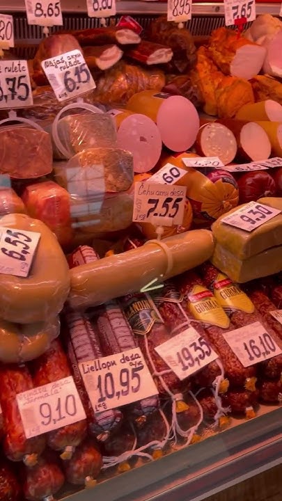 Рига. Центральный рынок. Мясной павильон #riga - YouTube