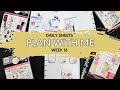 DAILY SHEETS PLAN WITH ME WEEK 18