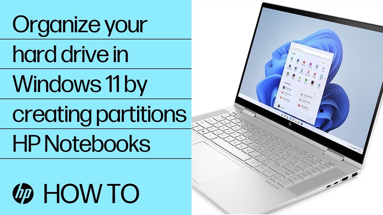 How to organize your hard drive in Windows 11 by creating partitions | HP Notebooks