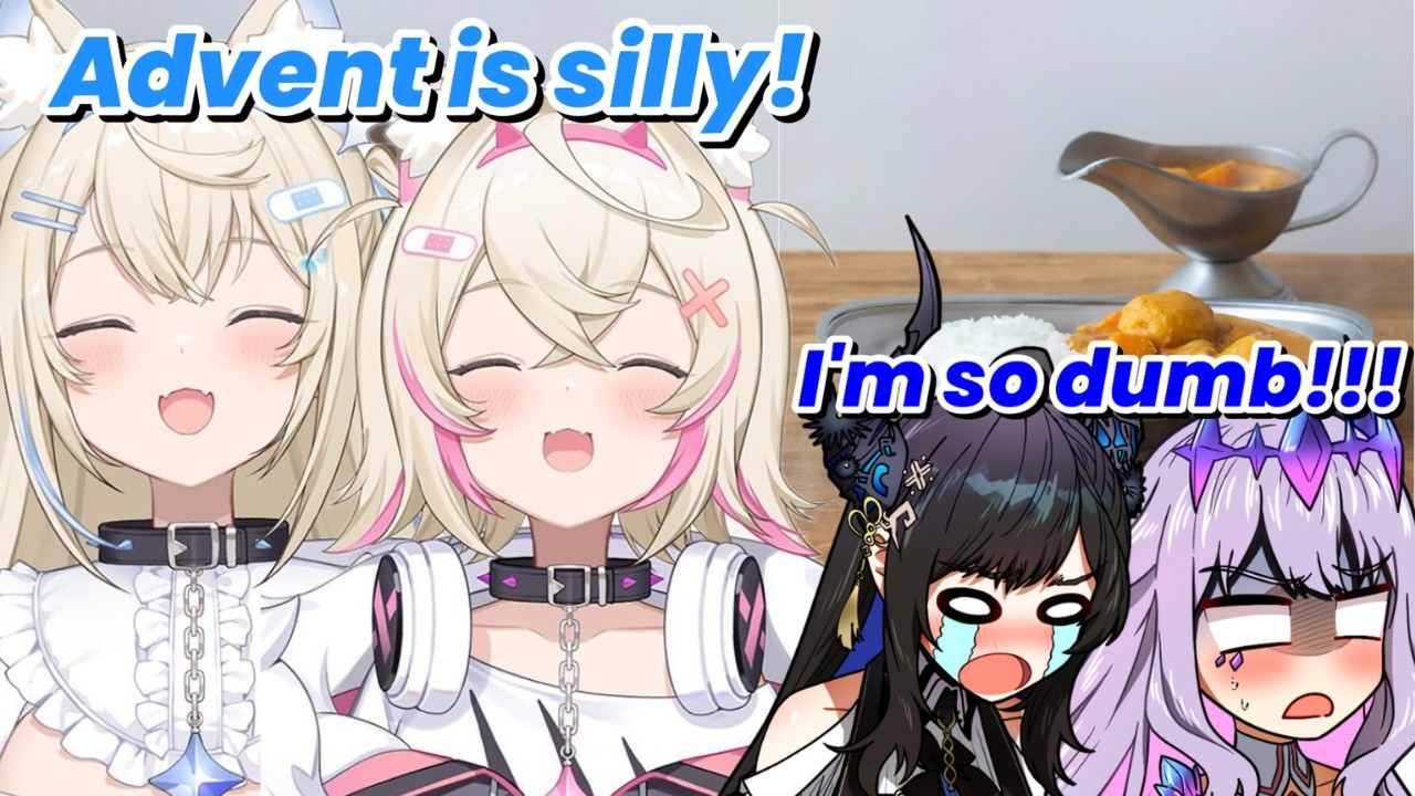 FuwaMoco can't stop laughing when Nerissa and Biboo made the same mistake [Hololive/FuwaMoco]