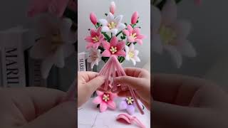 membuat bunga cantik untuk mengisi vas cantik diruang tamu😍#diyhomedecor #homedecor #tutorial