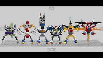 All Of The Lego Mixels Series 10-15 Mega Max Instructions From Lego Digital Designer