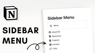 AESTHETIC Sidebar Menu in Notion | Beginners Tutorials✨
