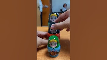 Matryoshka Nesting Dolls 5 sets Super Duper Cute #cute #shorts #matryoshka #dolls #nestingdolls