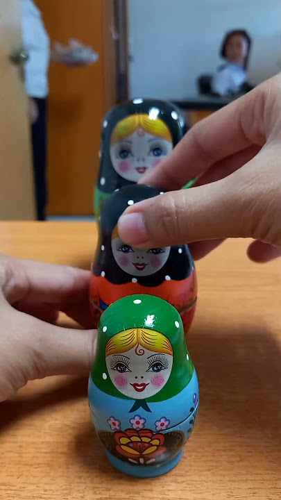 Matryoshka Nesting Dolls 5 sets Super Duper Cute #cute #shorts #matryoshka #dolls #nestingdolls