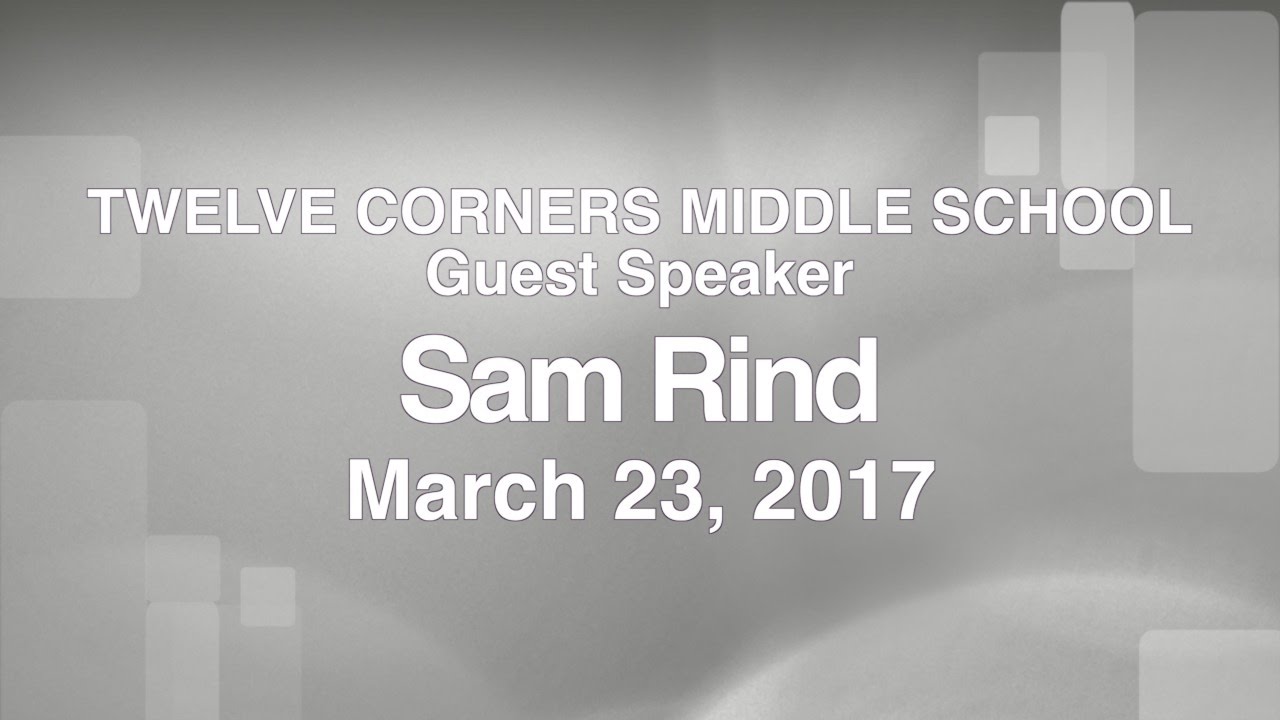 TCMS Guest Speaker Sam Rind - Holocaust Survior - YouTube