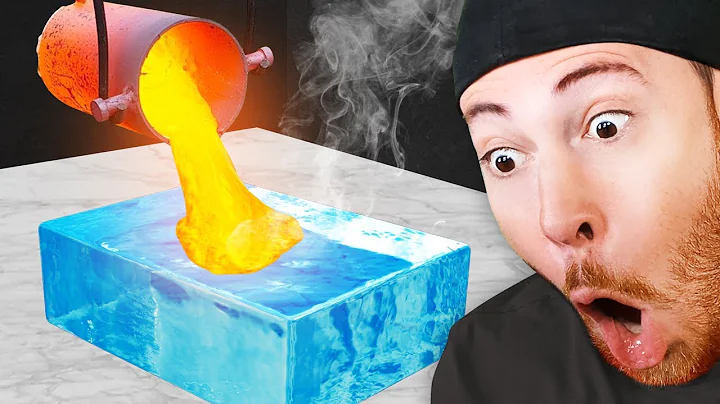Molten Lava VS Giant Ice Block Experiment