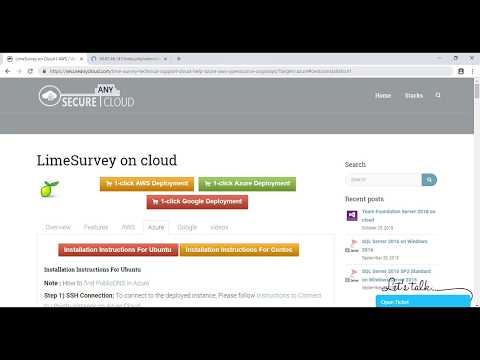 Secured Limesurvey on CentOS 7.3 - Deploy on Azure , AWS and Google Cloud Platform.