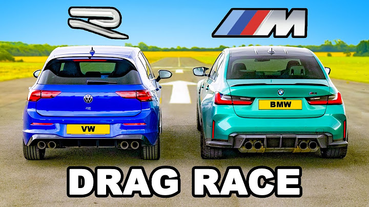 BMW M3 v Golf R: DRAG RACE