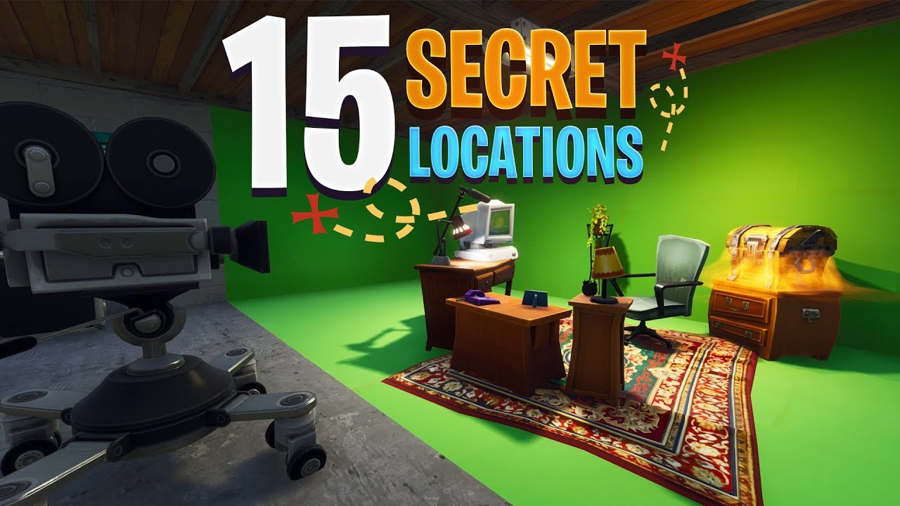 15 SECRET SPOTS/LOCATIONS on the New Fortnite Map YouTube