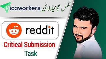 Reddit Critical Task of picoworkers   || Mazhar Saeed